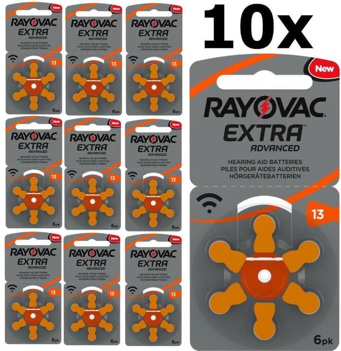 Rayovac Gehoorapparaatbatterijen - Voor Type: 13 - 60 stuks
