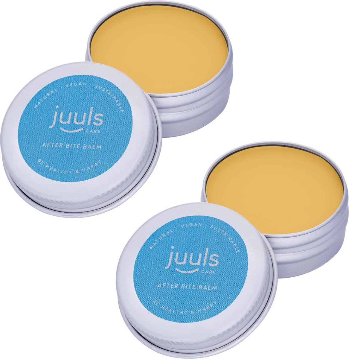 Juuls Vegan Care - 2 x After Bite Balm - Natuurlijke Prikweg - Direct Verlichting - Muggenbeet - Insectenbeet - Processierups - Wespensteek - Kwallenbeet - Steekvlieg - Bijensteek - Halal - 2 x 15 Gram - Gratis Verzending