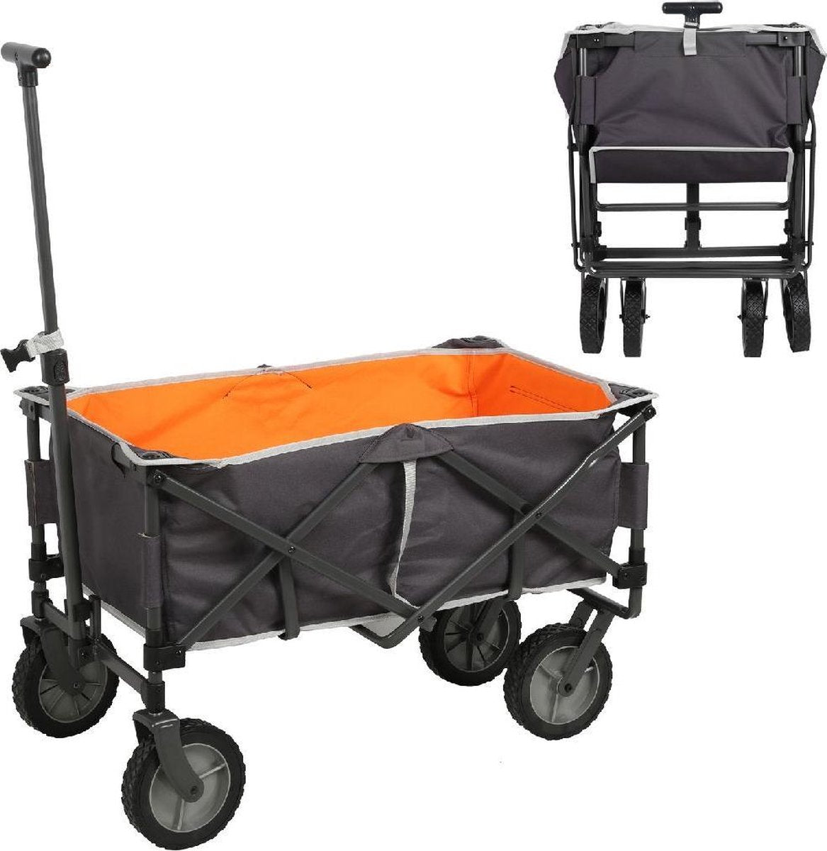 Outdoor Bolderwagen Grijs/Oranje