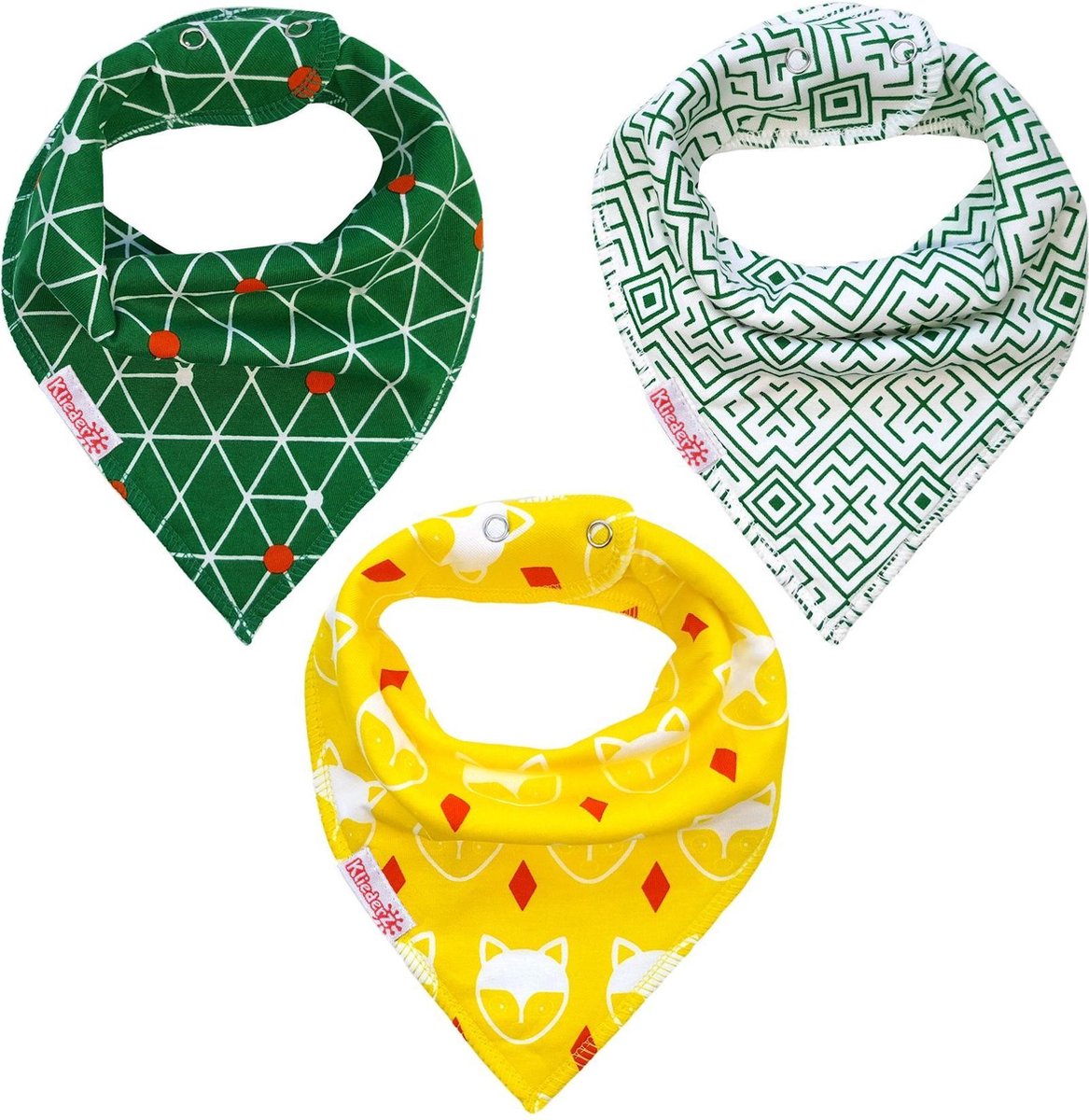 Slabbetjes baby jongen | Bandana kwijlslab | 3 stuks slabbers BB02b
