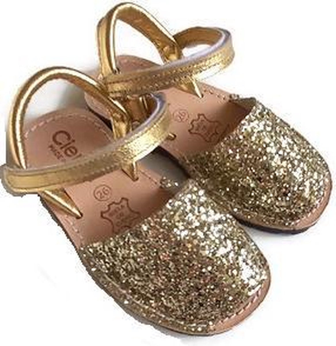 Cienta - kinderschoen - sandaal - glitter goud - Maat 33