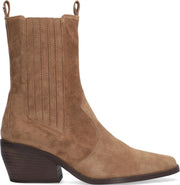 Notre-V Al335 Enkellaarsjes - Enkelboots - Dames - Cognac - Maat 39