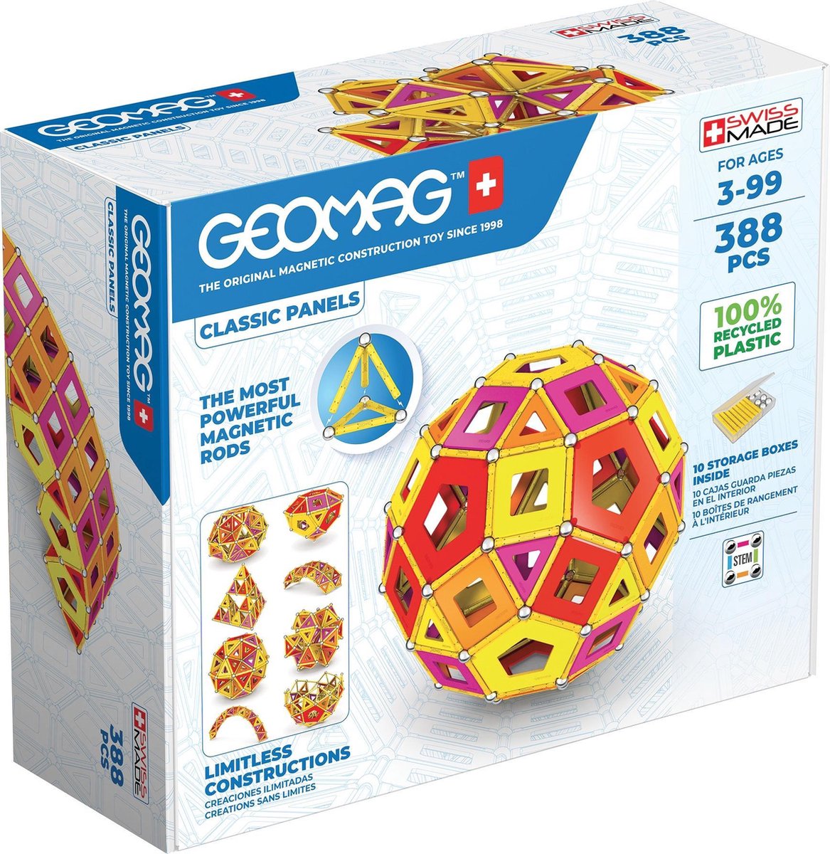 Geomag Classic Panels RE Warm Masterbox 388