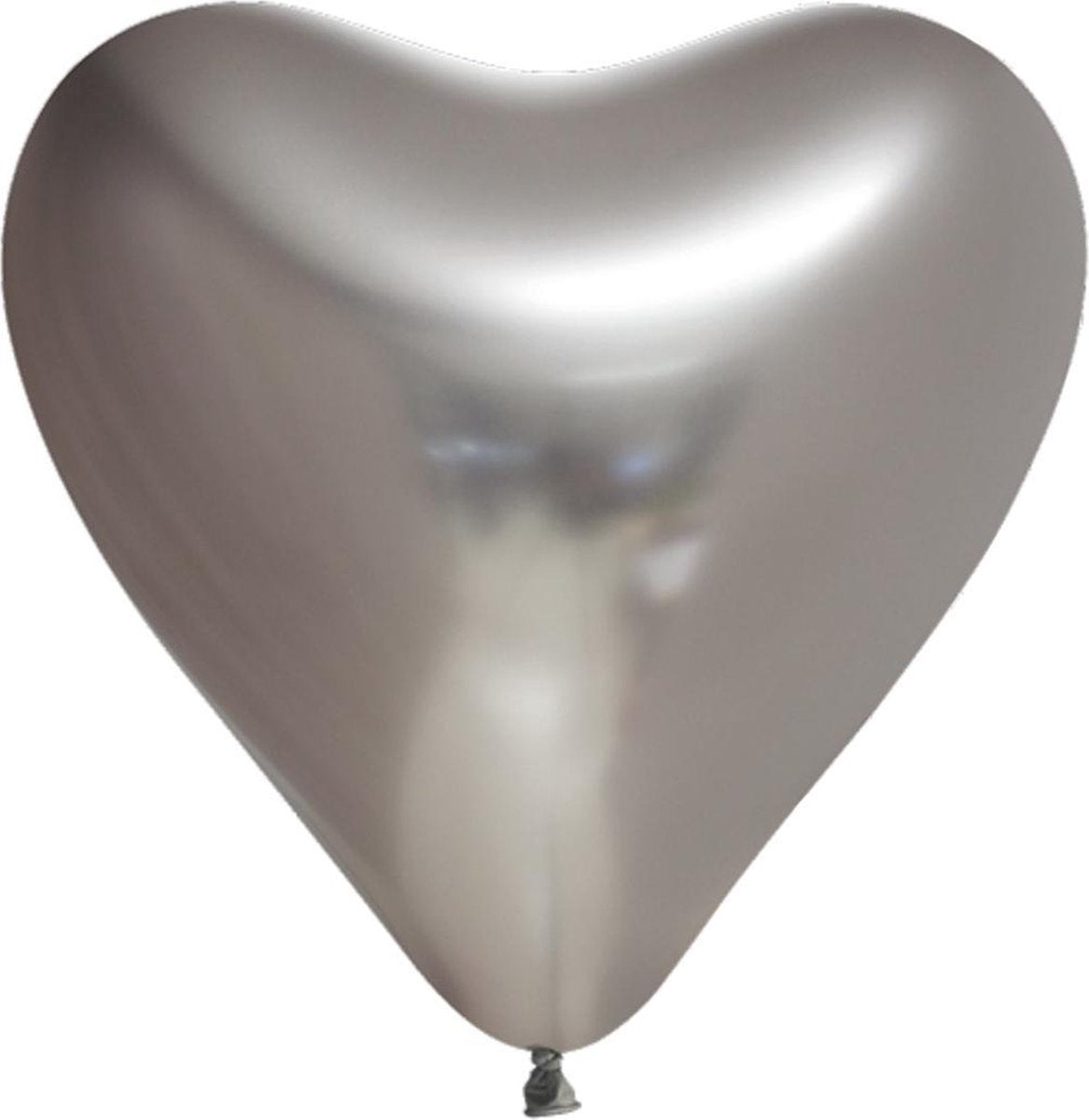 Ballonnen - Hart - Zilver - Metallic - 30cm - 6st.