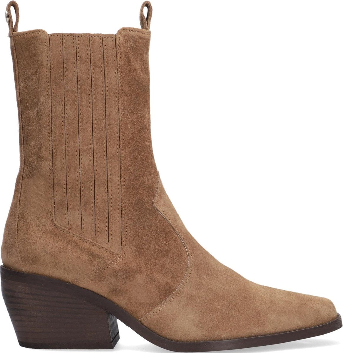 Notre-V Al335 Enkellaarsjes - Enkelboots - Dames - Cognac - Maat 36