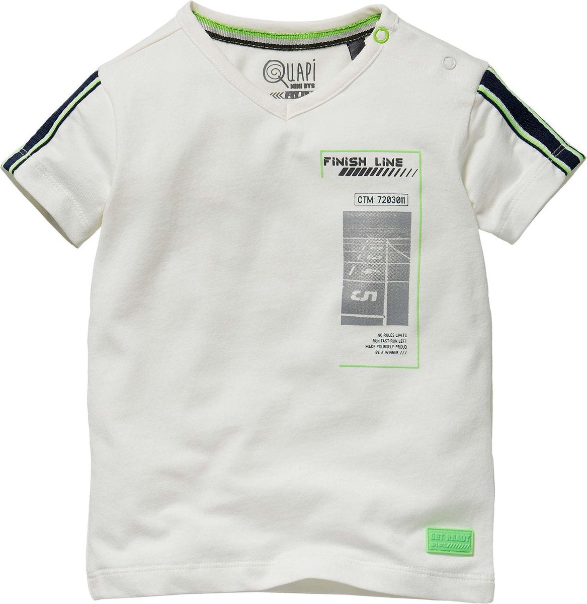 Quapi baby jongens t-shirt Geran White