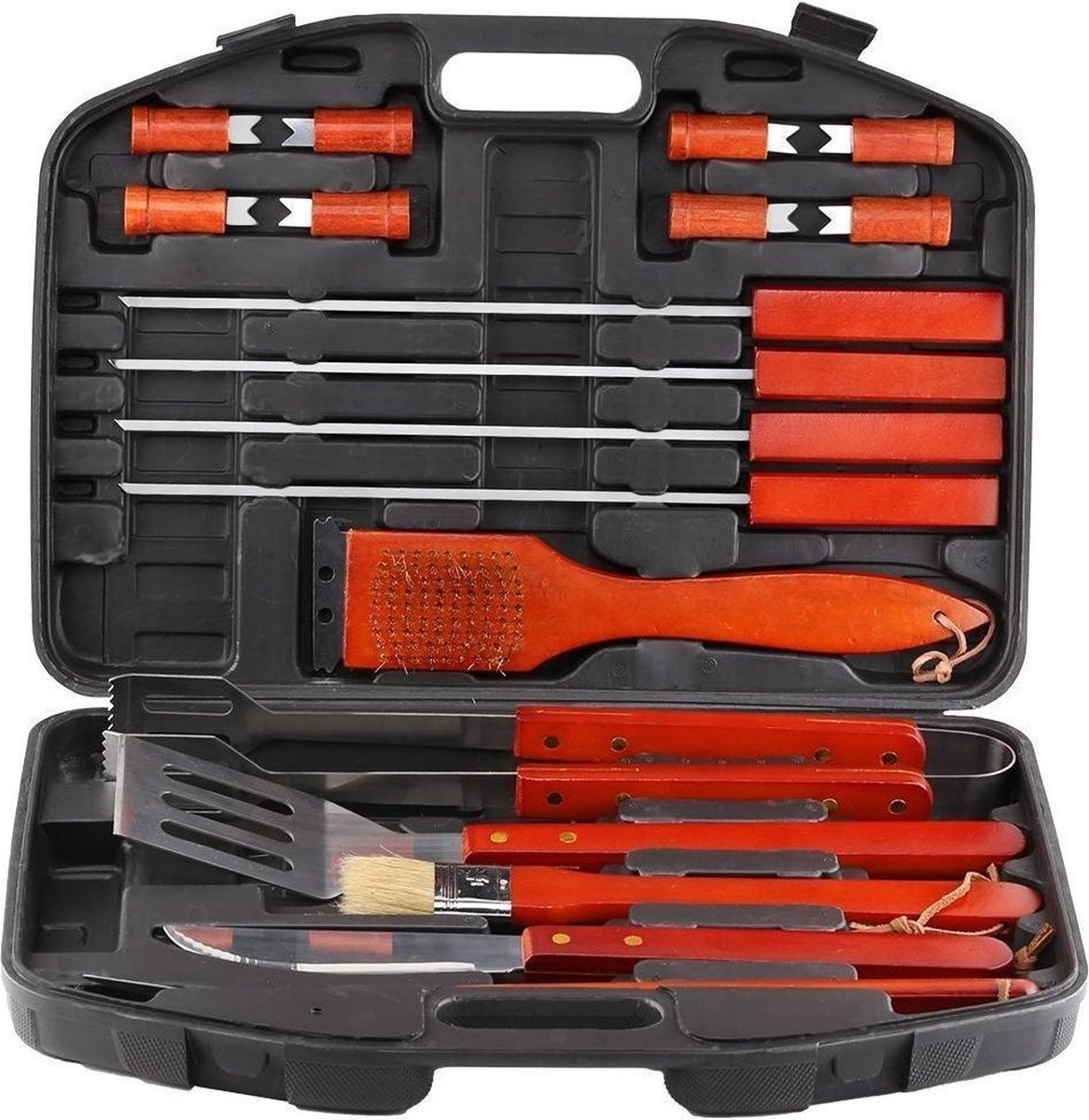 MaxxGarden Barbecue Accessoire Set met Koffer - 13-delig