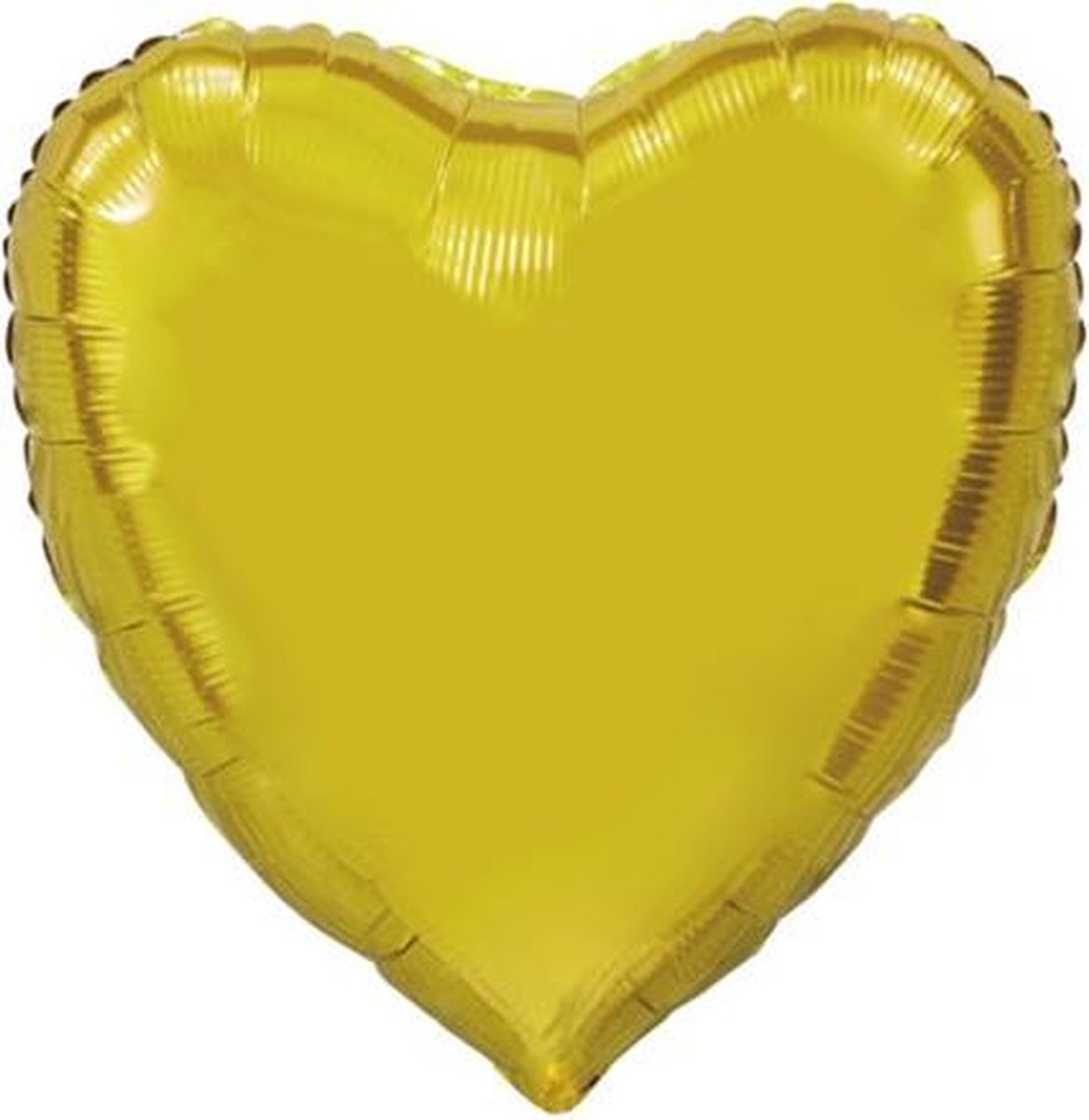 Folie ballon hart vorm goud 92 cm groot