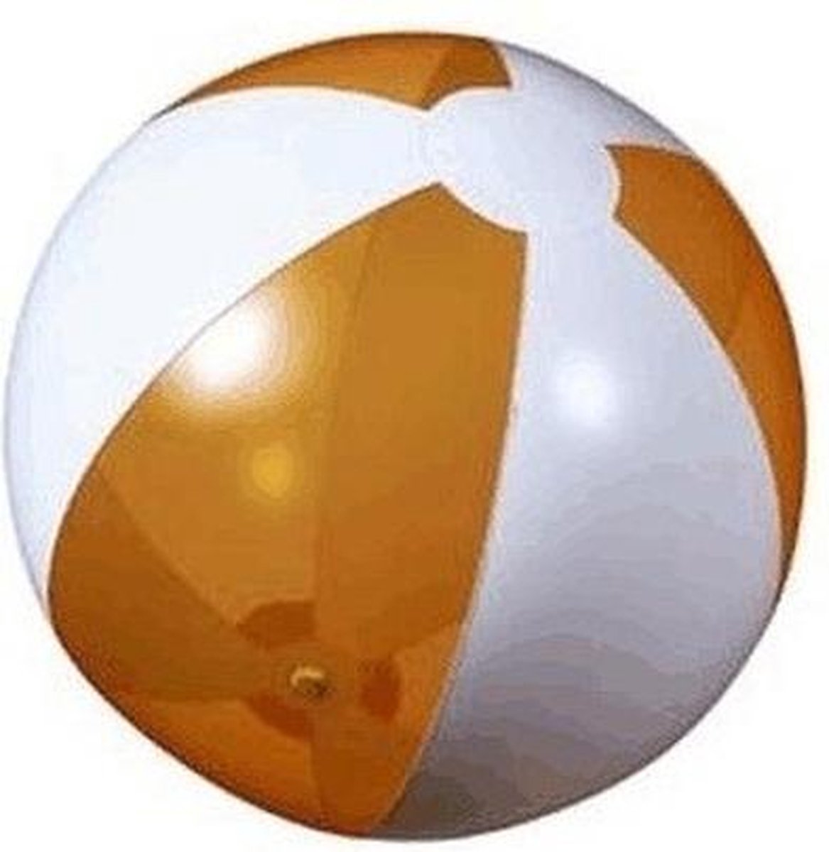10x Opblaasbare strandbal oranje