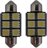 6 SMD Canbus LED 24v C5W 36mm - wit