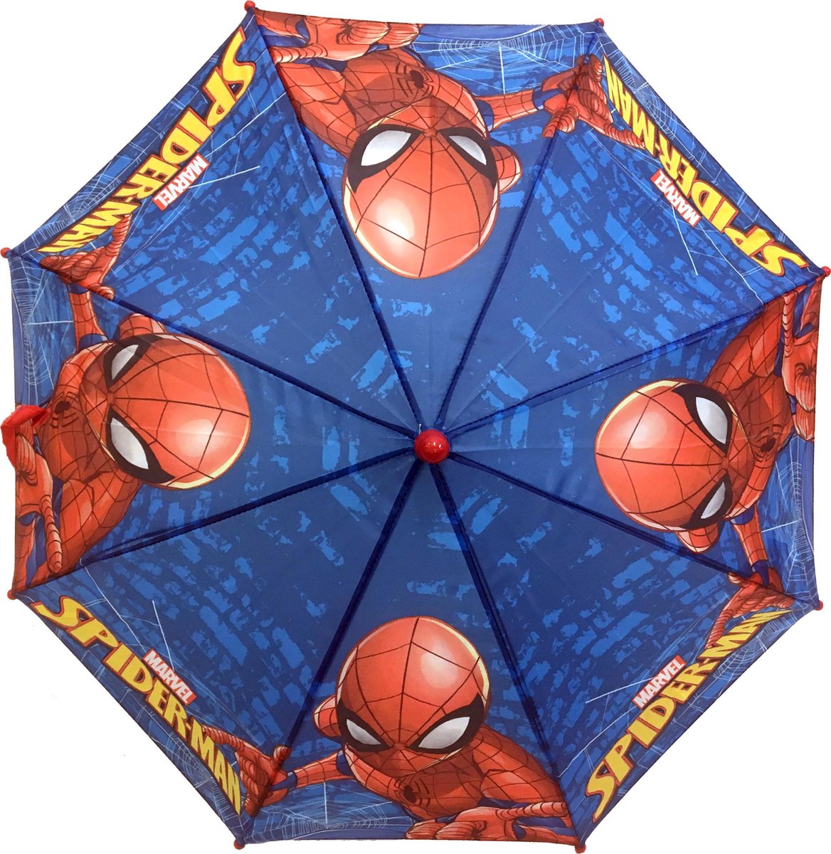 Spiderman - Paraplu - Polyester - 74 cm - Blauw