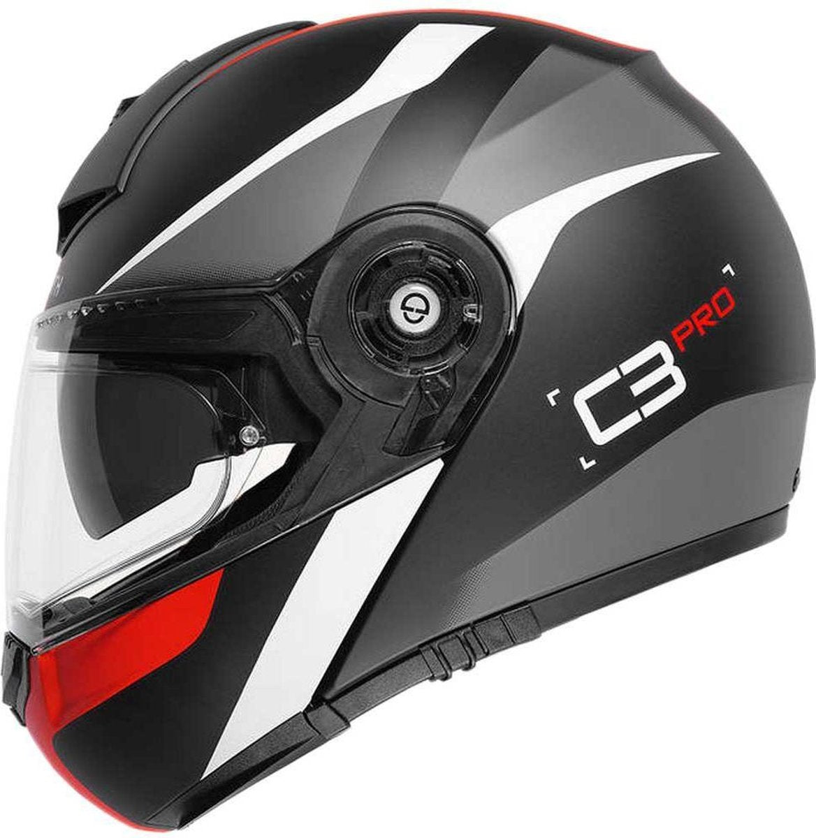 Schuberth C3 Pro Sesante - Mat Zwart / Rood