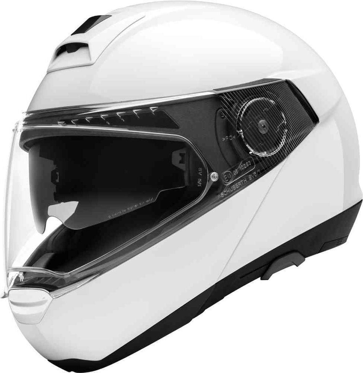 Schuberth C4 Pro Wit Systeemhelm - Motorhelm - Maat L