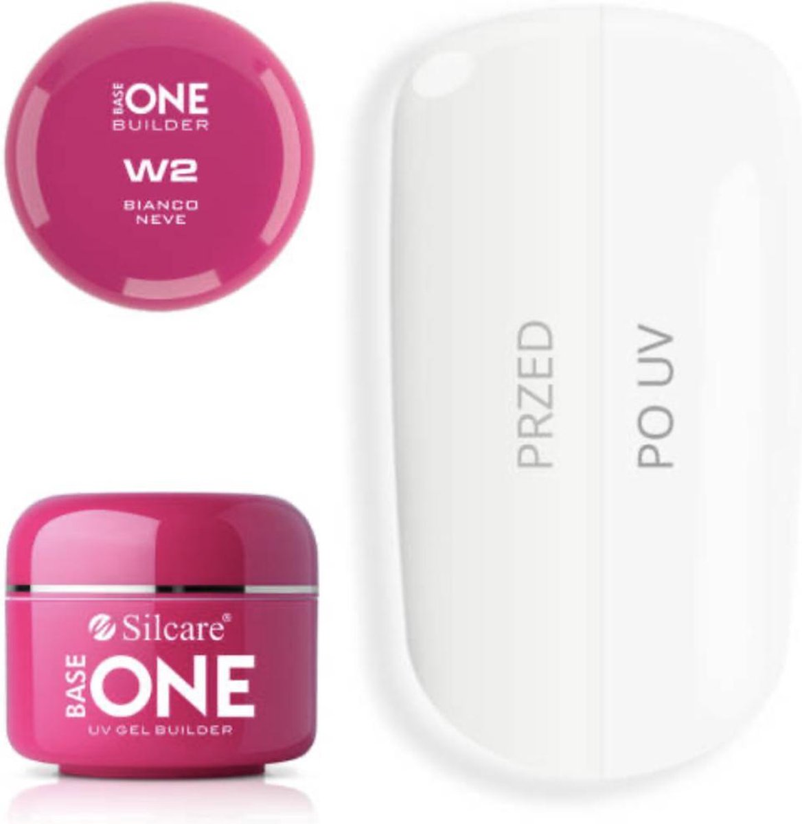 Silcare - base one gel builder - W2Bianco Neve - 50gr