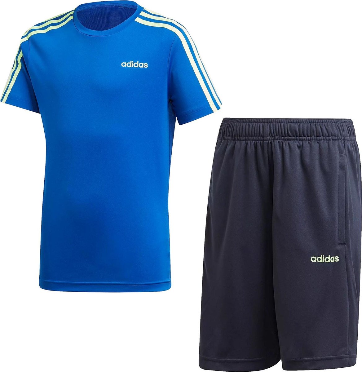 adidas adidas Trefoil Trainingspak - Maat 140  - Unisex - blauw/donkerblauw/wit