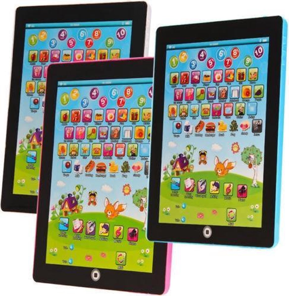 speelgoedtablet | leer Engels My first learning tablet | kindertablet blauw