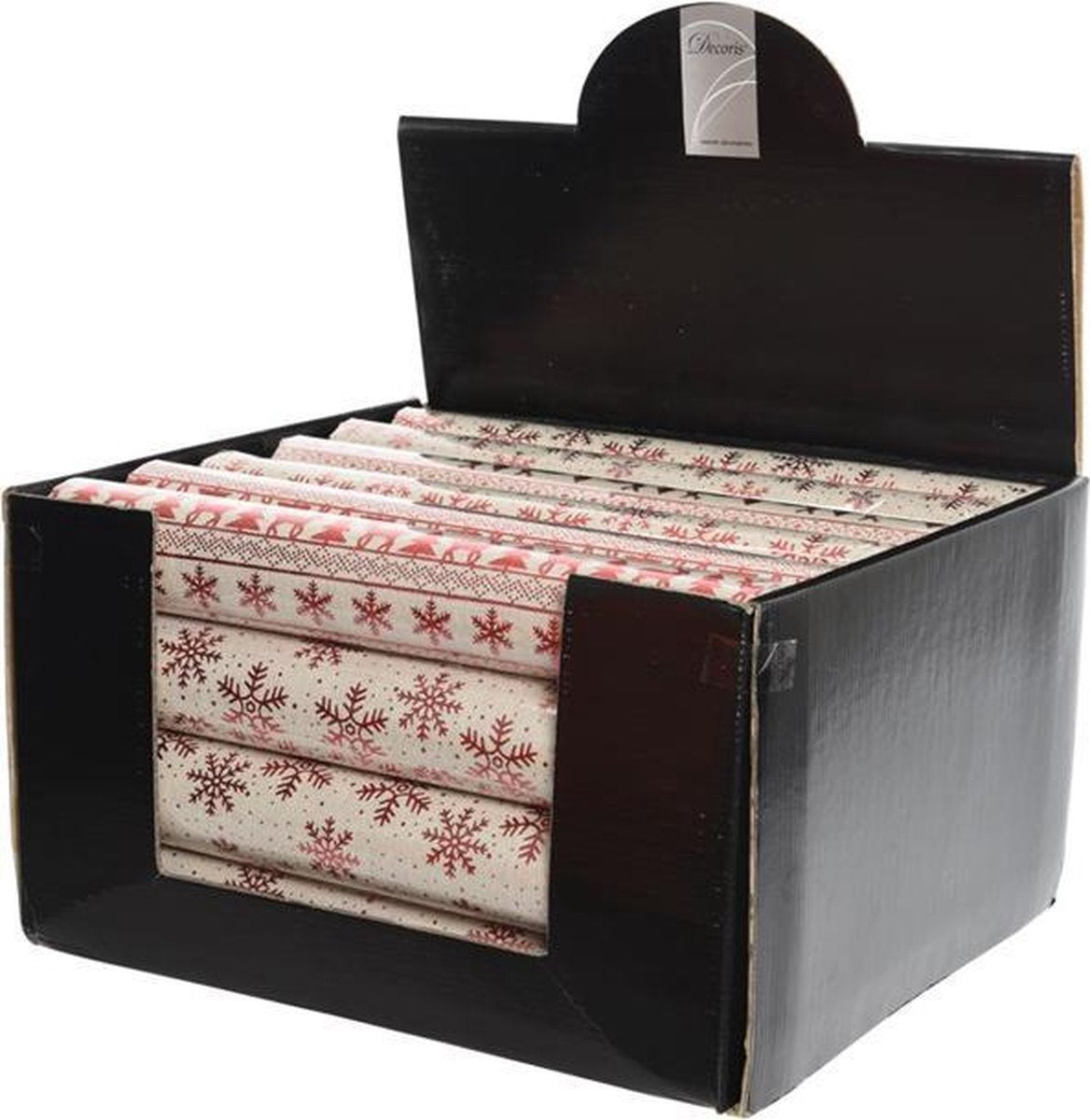 Decoris decoratie stof 35x200cm rood