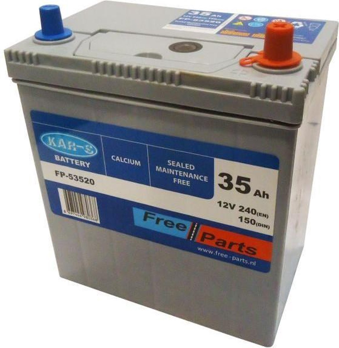 KAR-S ACCU 35 AH +R 535020024 Ruilen en Garantie Alleen Met Bon.2 Jaar