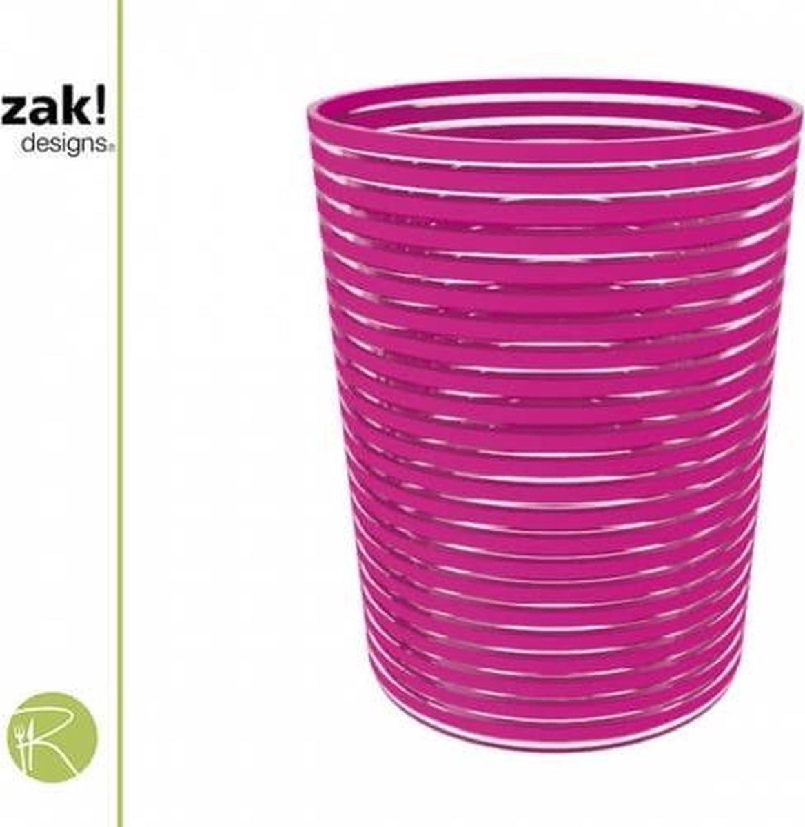 ZaK!Designs Swirl IJsemmer - Diameter 15 cm - Hoogte 20 cm. - Roze