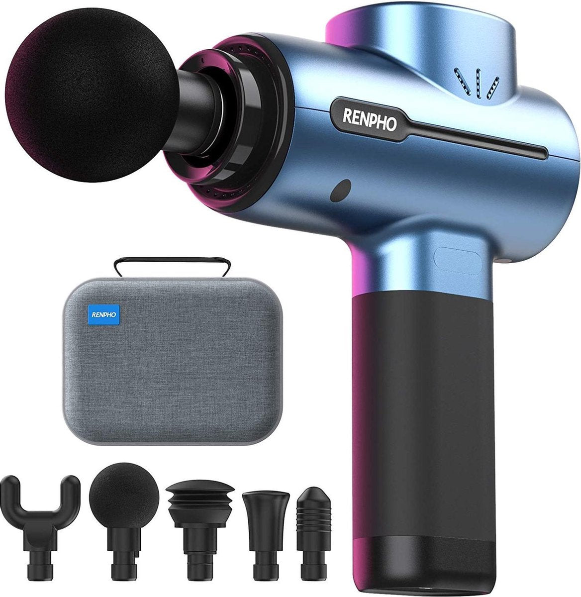 Massage Pistool voor diepe weefsel massage. Draagbaar massage apparaat dat maar 68 gram weegt