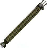 101inc Paracord survival kompas 8 inch groen