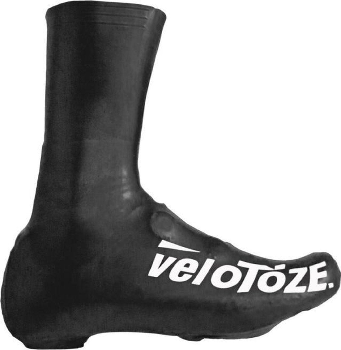 Velotoze Overschoenen Road 2.0 Hoog Rubber Zwart Maat M