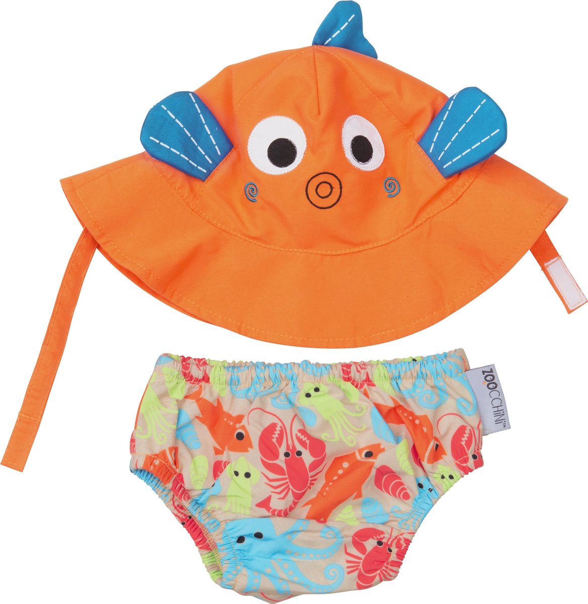 Zoocchini UV zwemluier setje Sushi the Tropicak Fish maat S