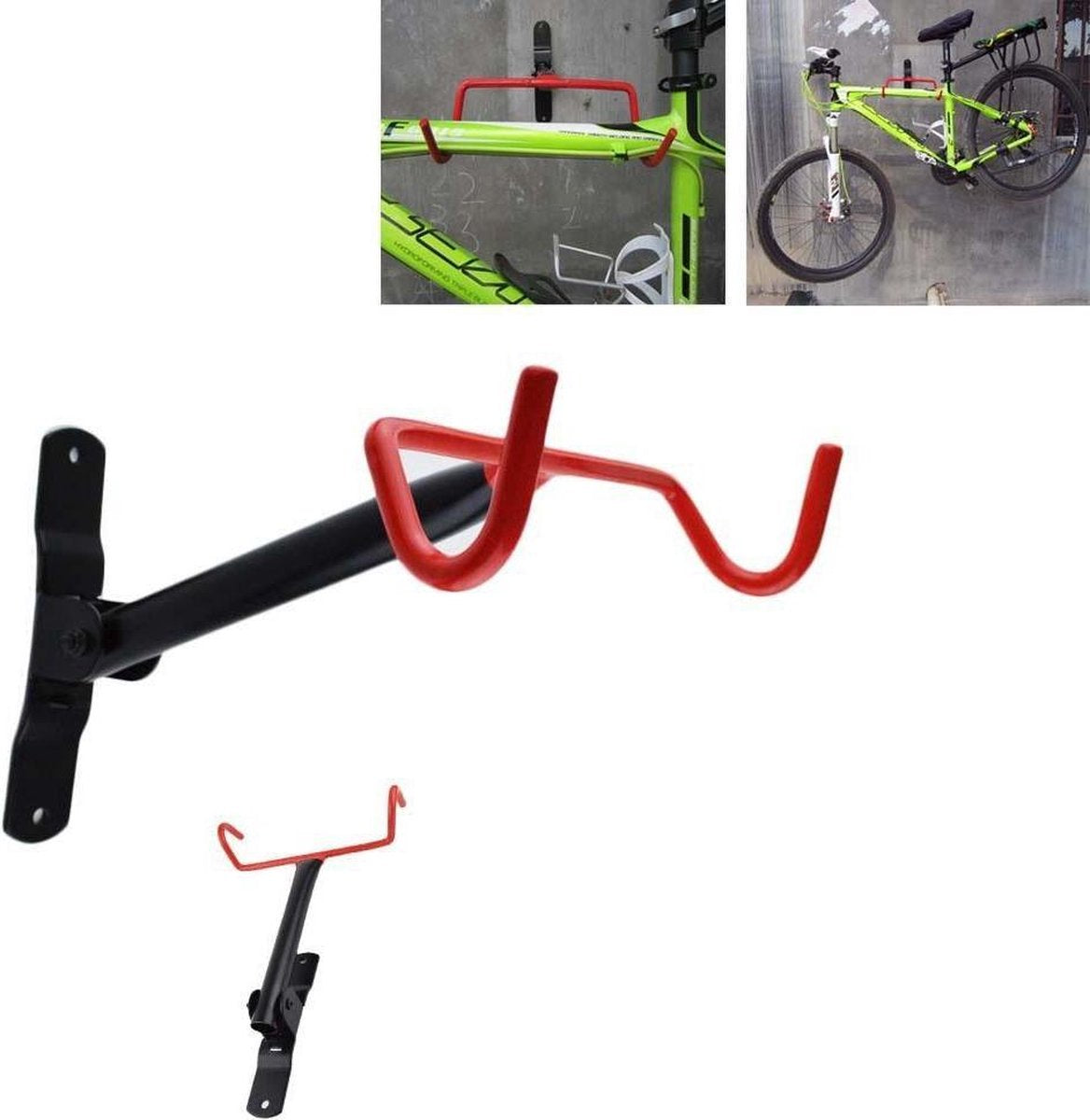 4toolz opklapbare wandbeugel fiets 25cm breed bij 28cm diep