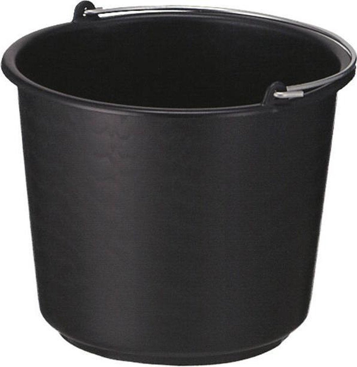Glazenwasser/ bouw emmer 12 liter zwart