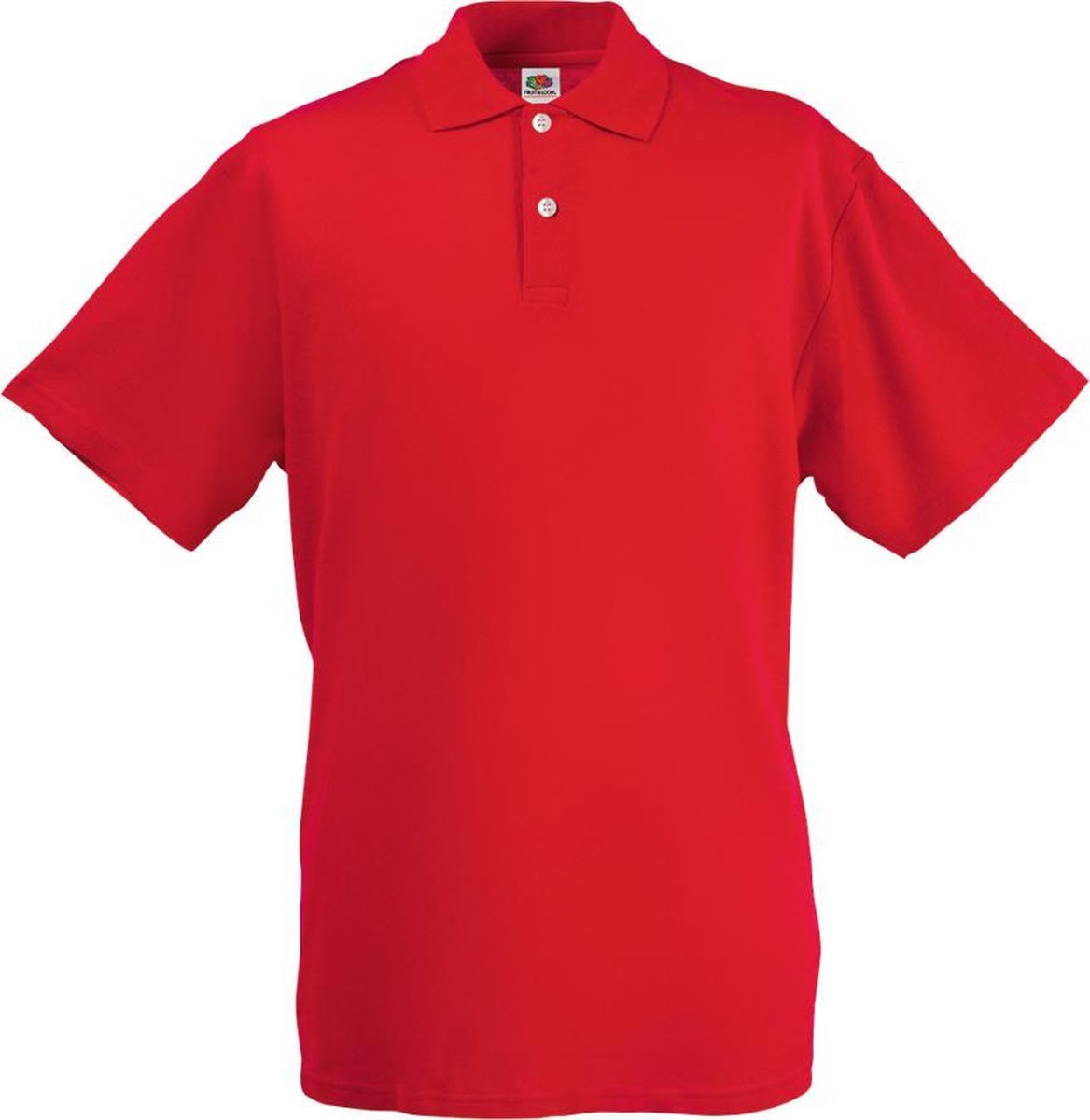 Fruit of the Loom poloshirt heren maat L (rood)