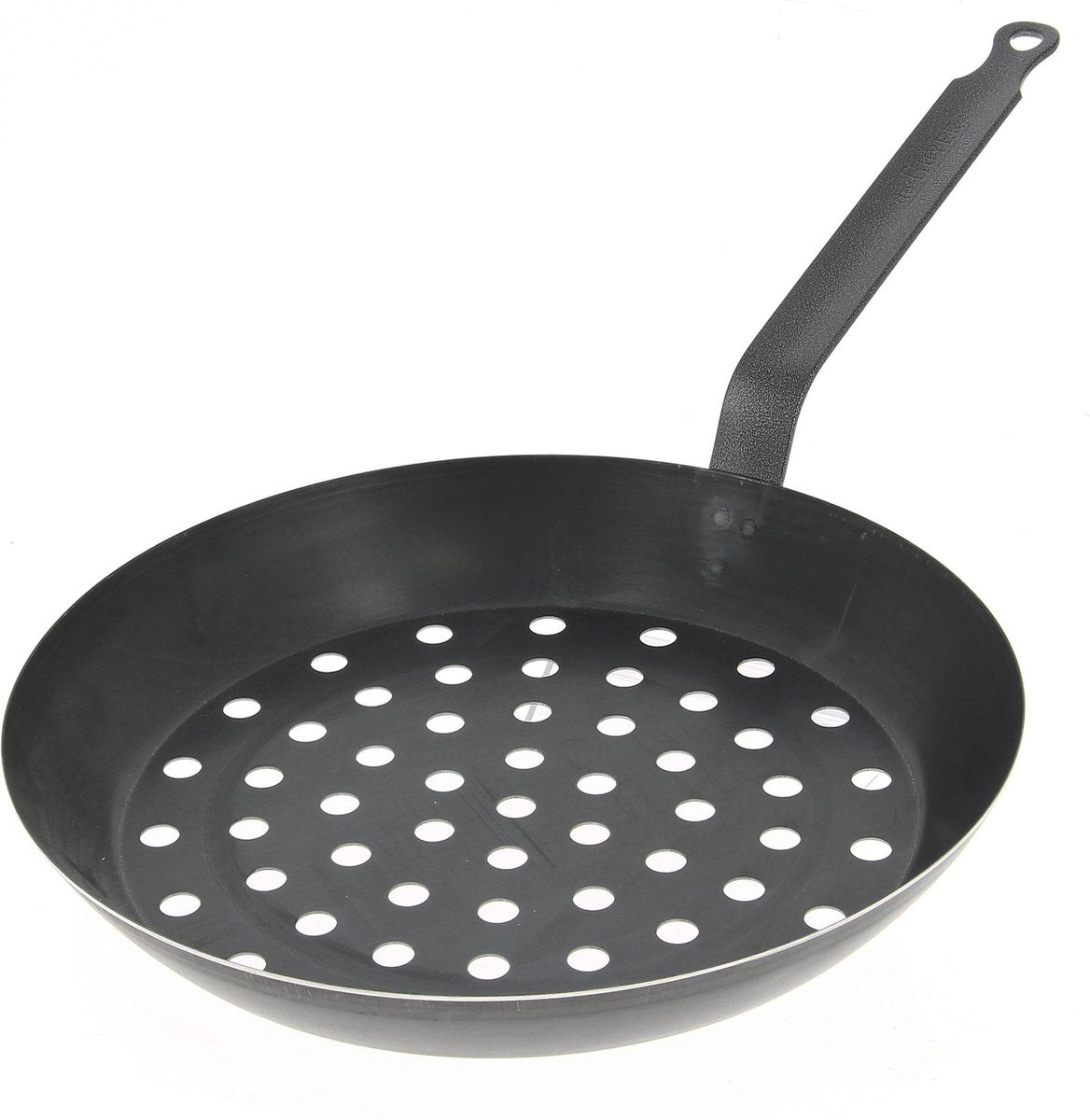 De Buyer Outdoor BBQ Pan 28CM - Geperforeerde Barbecue Pan - Anti-aanbaklaag - Perfecte BBQ smaak