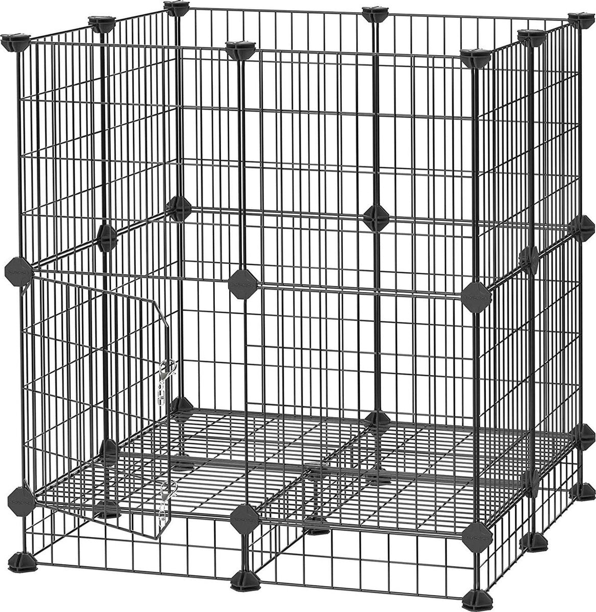 Nancy's Huisdierenkooi - Dierenren - Gaaskooi - Kleine dieren - Konijnenhok - Buitenverblijf - Binnenverblijf - Zwart -