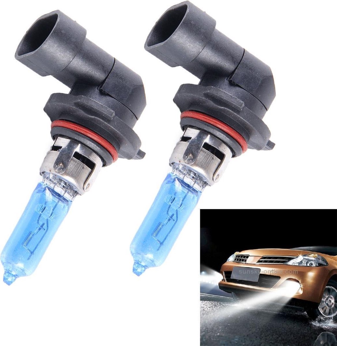 2 STUKS 9006 Halogeenkoplamp 12V 100W 2400 LM 5000K Warm wit licht