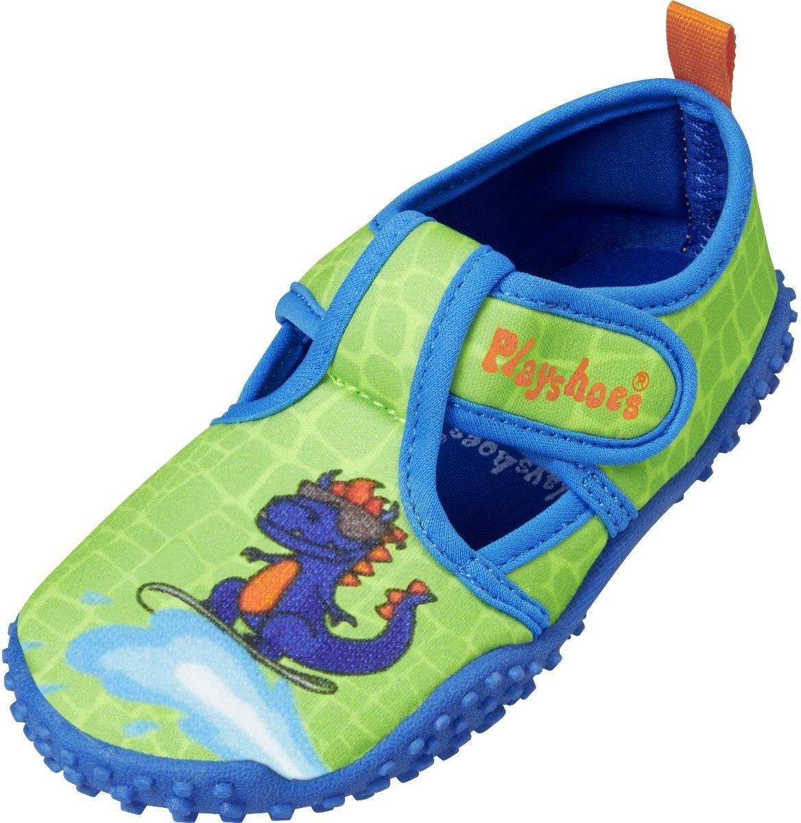 Playshoes Waterschoenen Dino Jongens Antislip Groen/blauw Mt 24-25