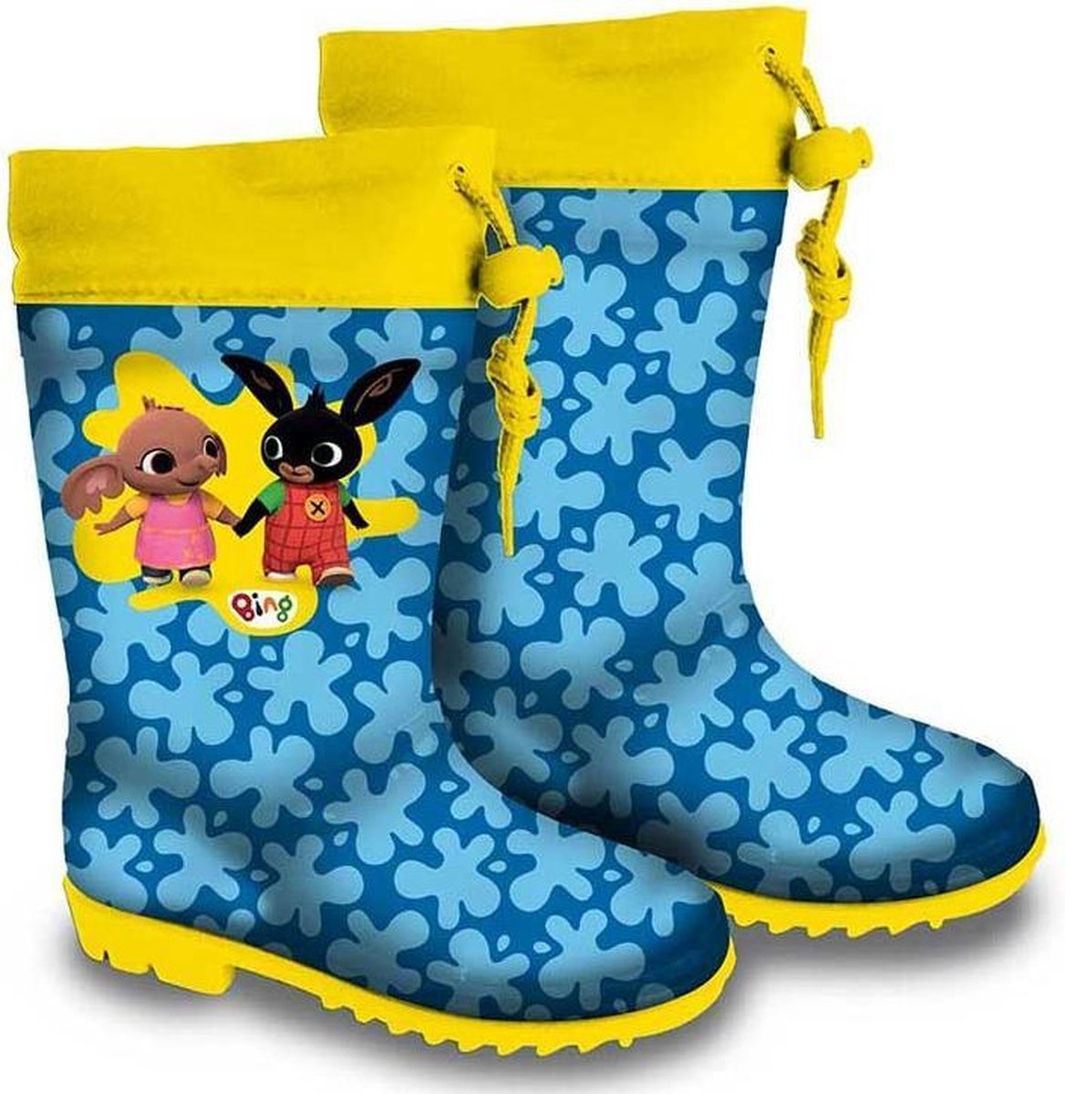 Bing Regenlaarzen Konijn Junior Pvc Blauw/geel Mt 29/30