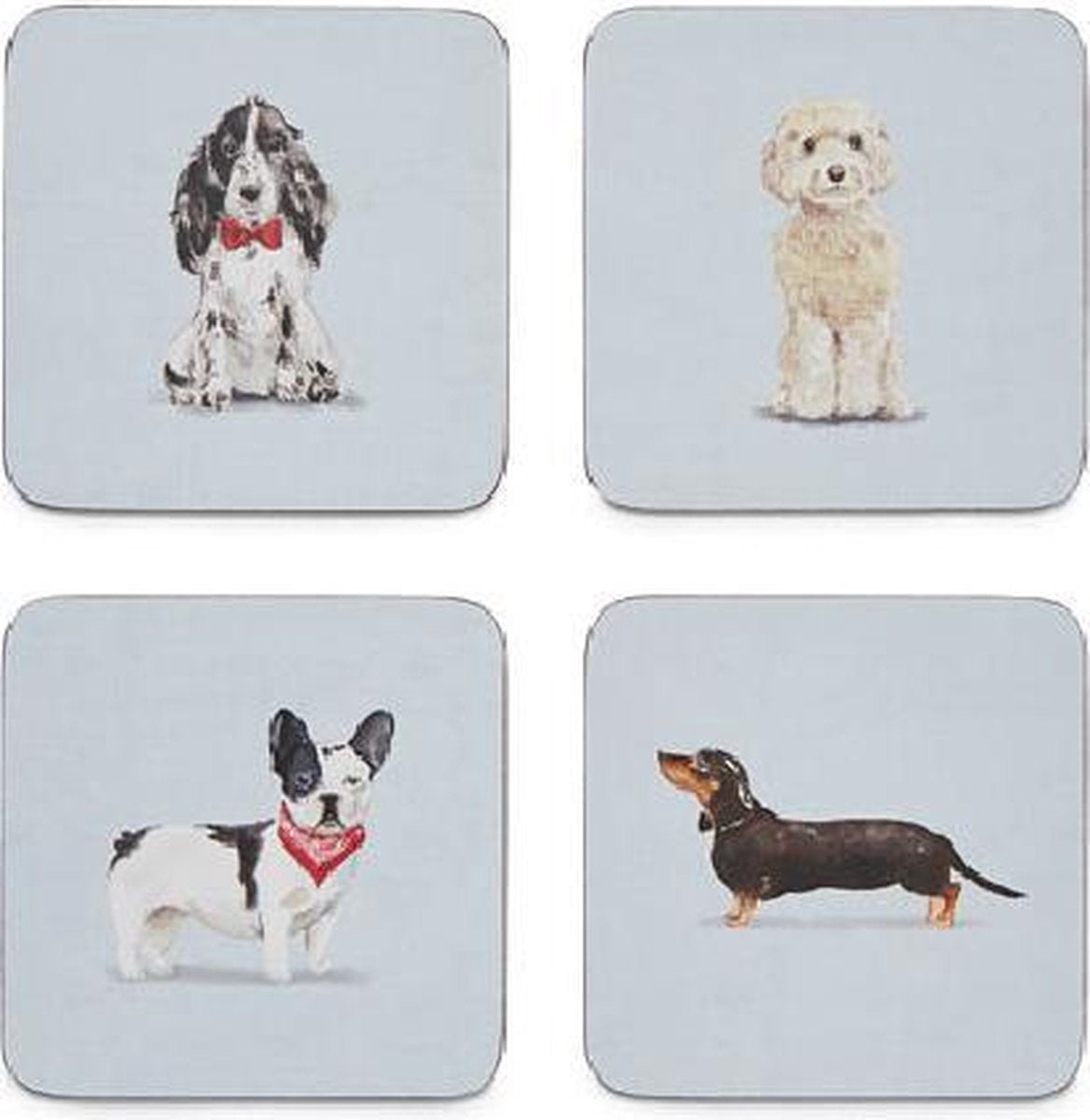 Onderzetters (Per 4st.) Curious Dogs