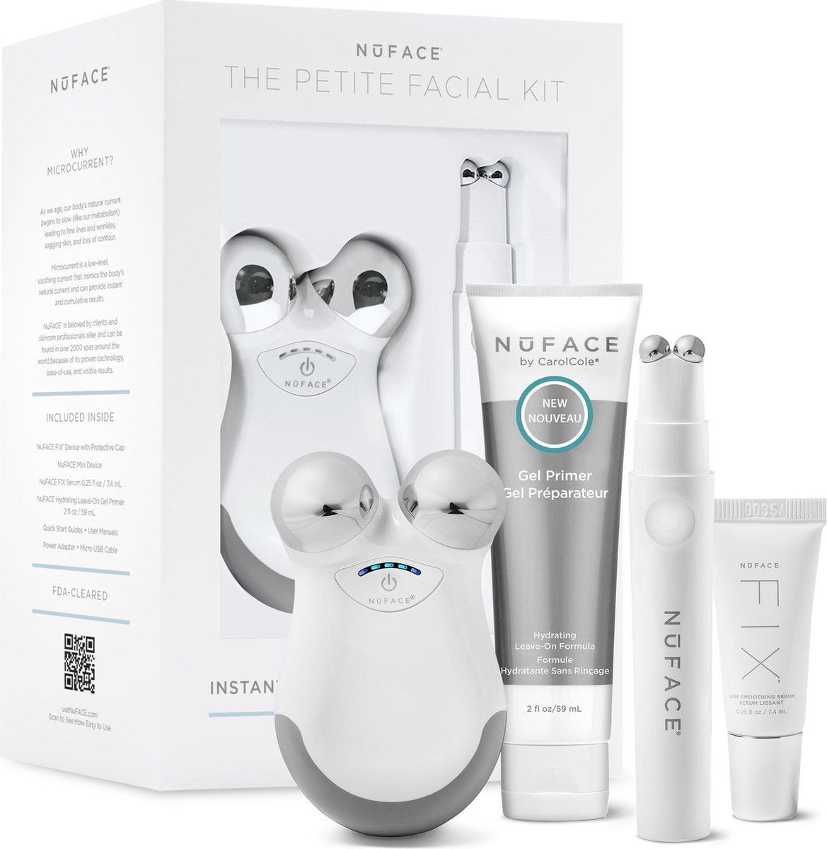 AANBIEDING: NuFACE Limited Edition Petite Facial Kit - NuFACE Mini + NuFACE FIX - samen 24% voordeliger!