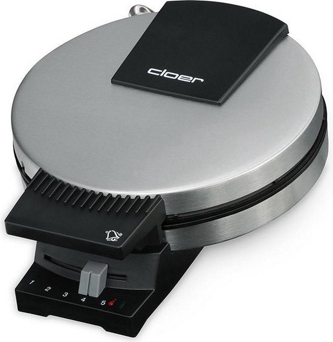 Cloer 289ESR Wafelijzer RVS/Zwart