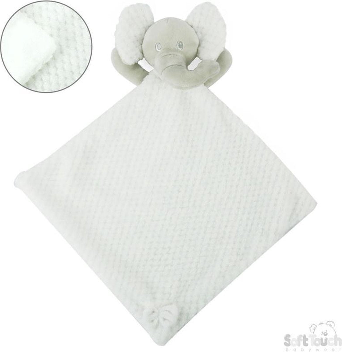 Soft Touch Knuffeldoekje Elephant 30 Cm Polyester Wit