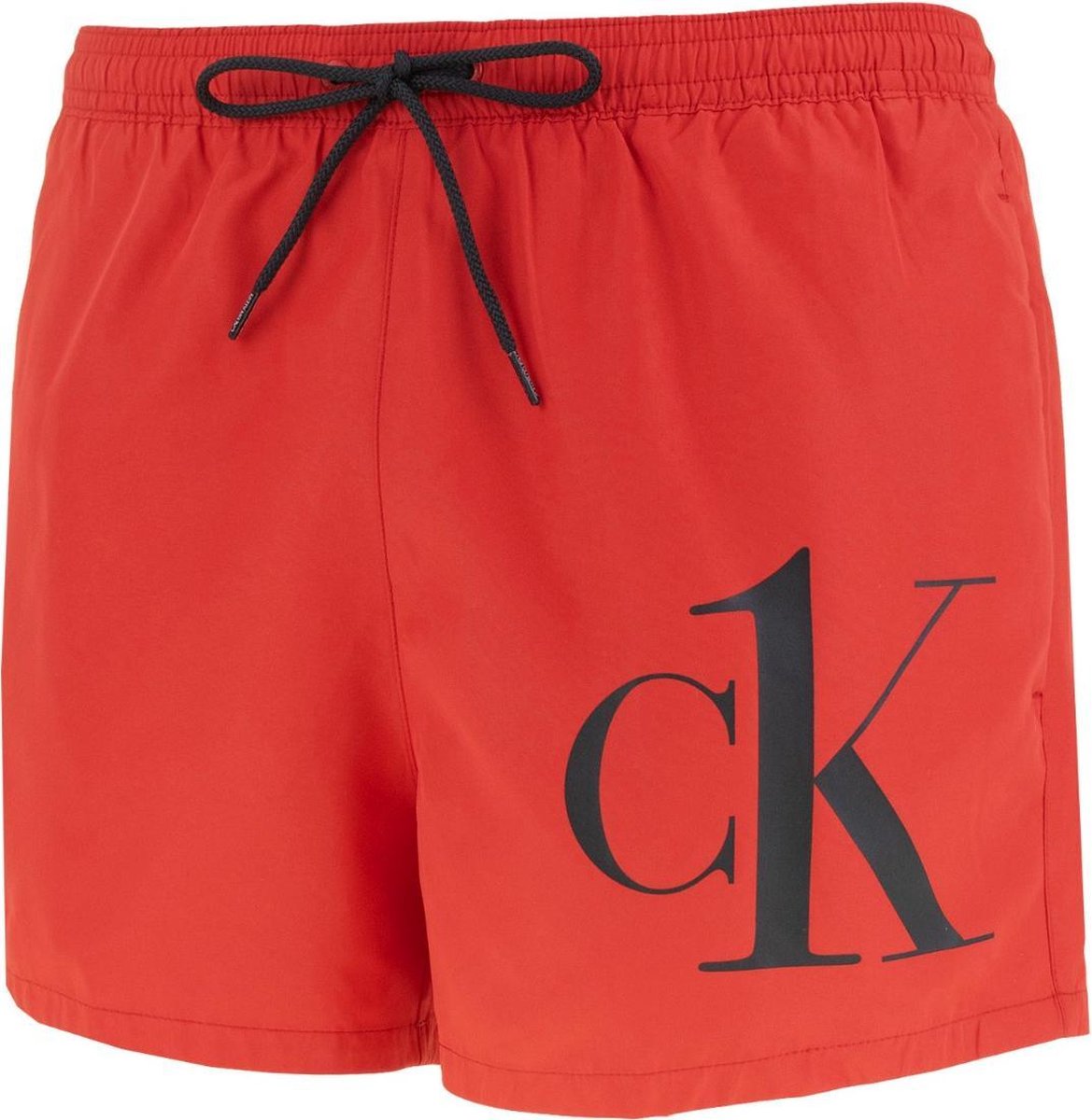 Calvin Klein corner logo zwemshort rood - M