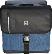 Willex Dubbele Fietstas Business - Blauw/Zwart - 30L