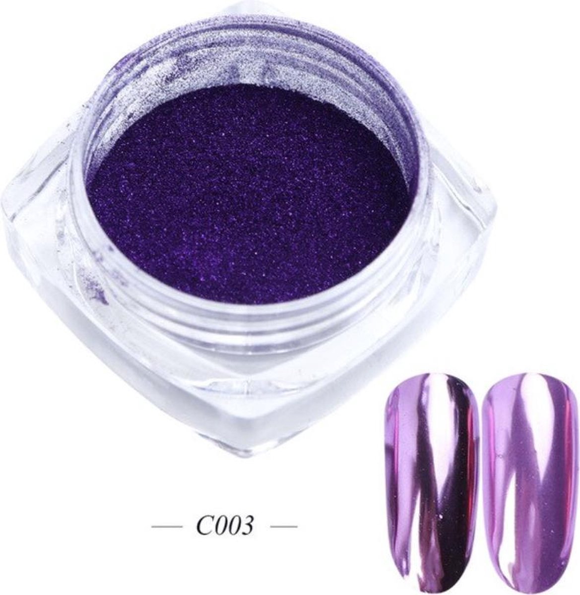 GUAPÀ - Holografische Glitter Poeder - Paars - Nail Art & Nagel Decoratie Chrome Nails - 1 stuk