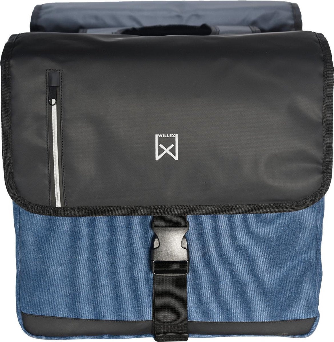 Willex Dubbele Fietstas Business - Blauw/Zwart - 46L