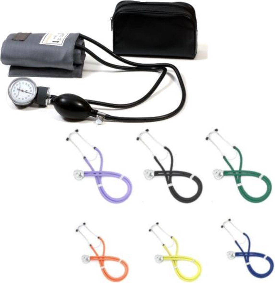 Bloeddrukmeter met gele rappaport stethoscoop CombiDeal