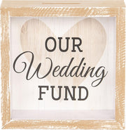 Clayre & Eef - Spaarpot Our Wedding - 15x5x15 cm.