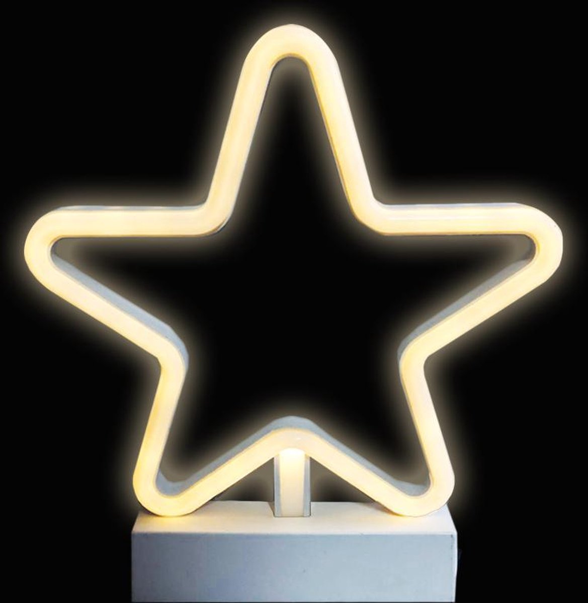 I-total Decoratielamp Ster Junior Pvc Wit