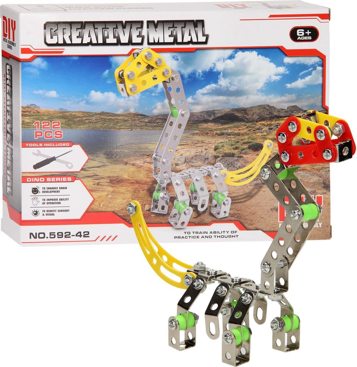 Construction Set Metal Dino