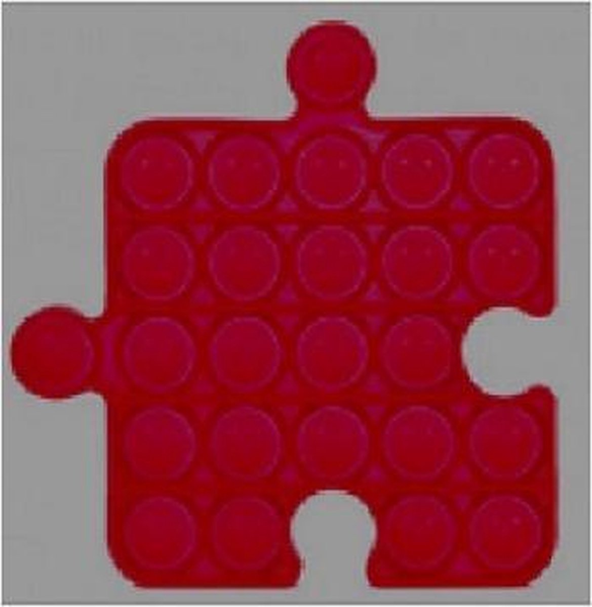 Pop It Puzzelstukje Fidget Toy Rood