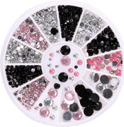 Doosje rhinestone / Strass nagel steentjes. 3 kleuren en soorten.