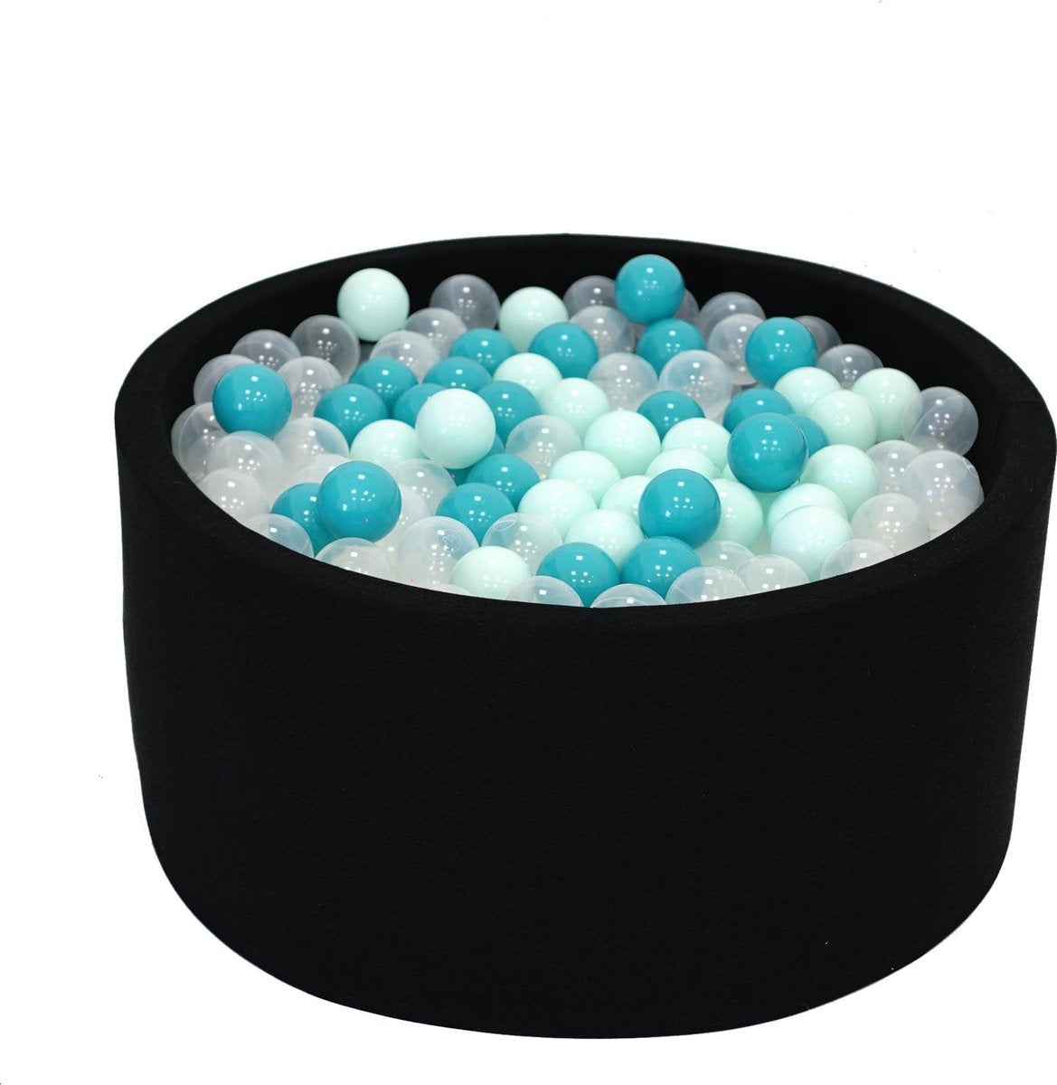 Ballenbak Grijs Zwart 90x40 met 250 ballen Munt